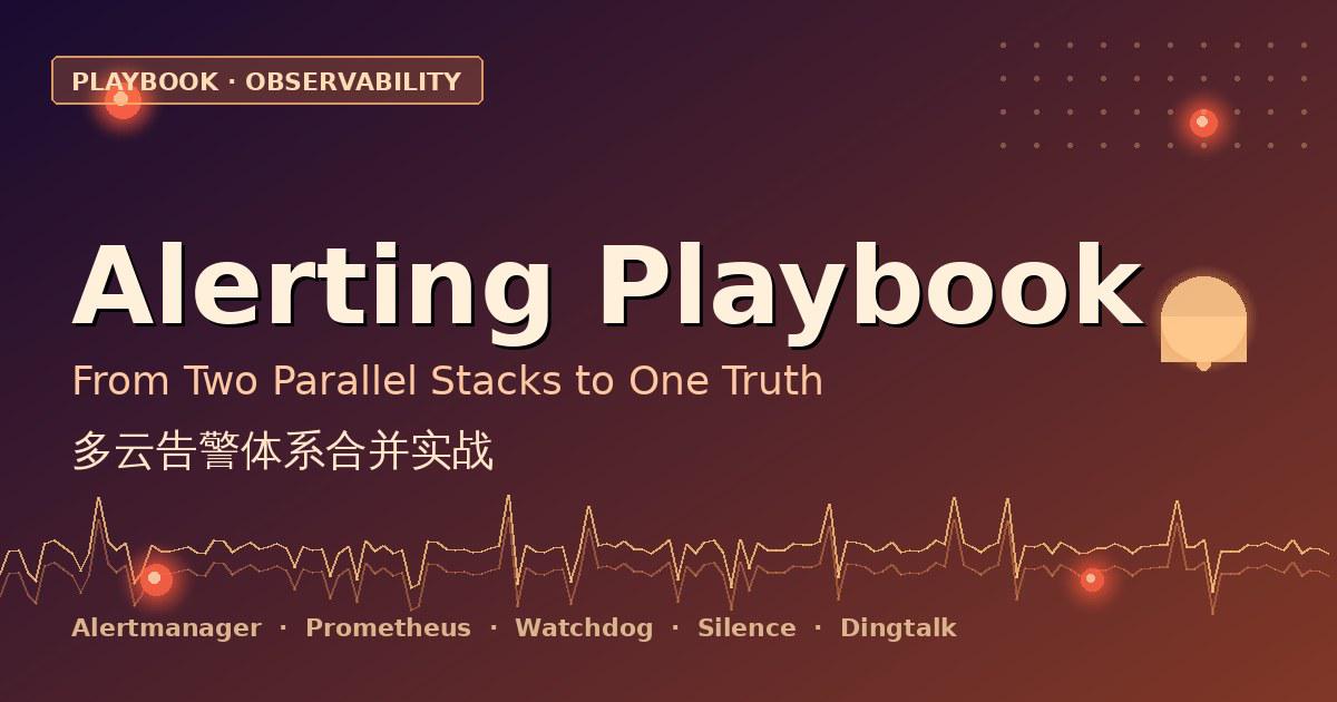 Featured image for Playbook：多云告警体系合并实战 —— 从 200 条规则混战到统一治理