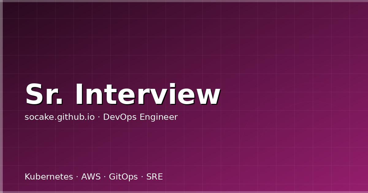 Featured image for 高级运维/DevOps 工程师面试题精选：系统设计与深度考察