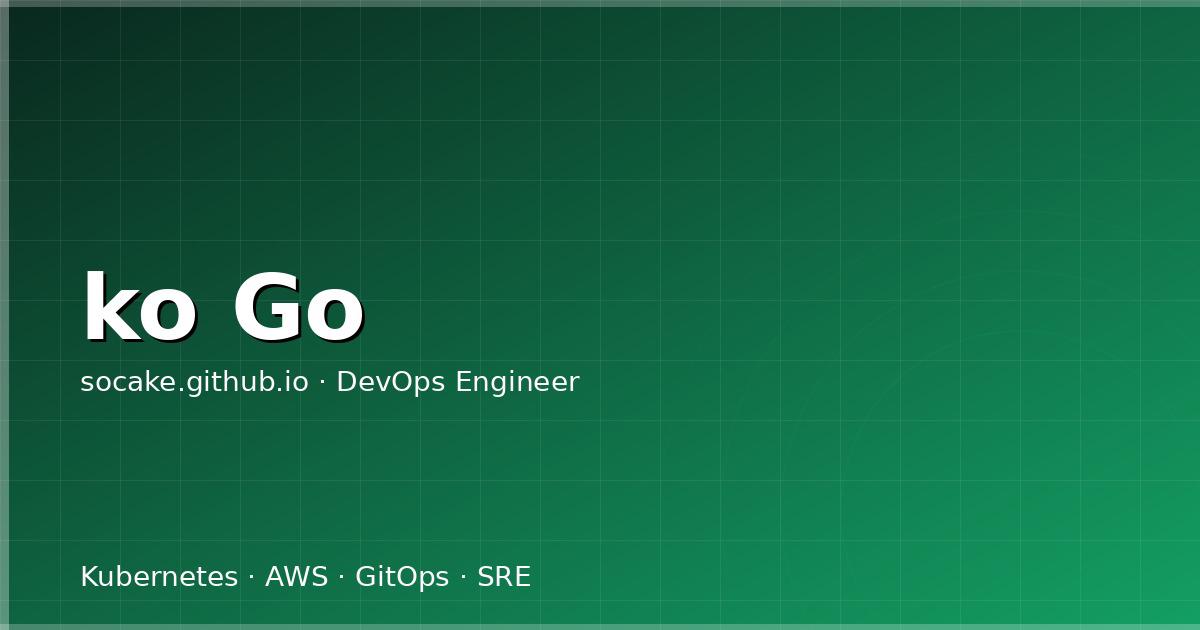 Featured image for ko 实战：无 Dockerfile 构建 Go 容器镜像的正确姿势