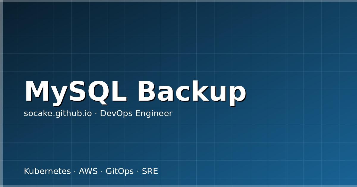 Featured image for MySQL 备份与恢复实战：从 mysqldump 到 XtraBackup 的完整方案