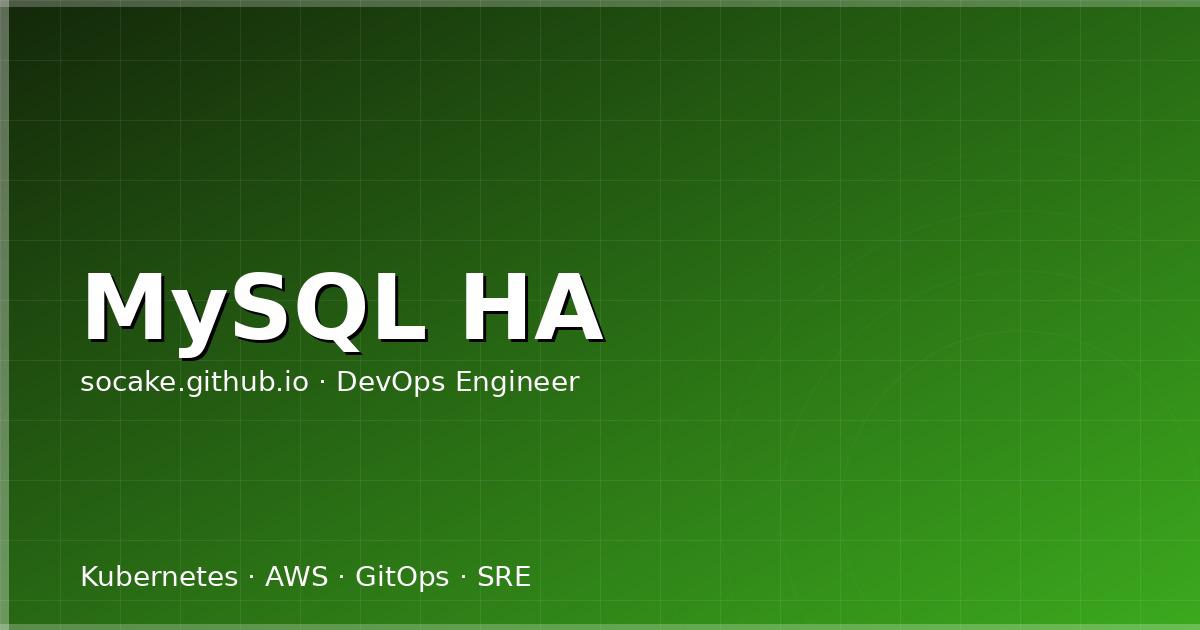 Featured image for MySQL 高可用实战：MGR + ProxySQL + Orchestrator 完整部署