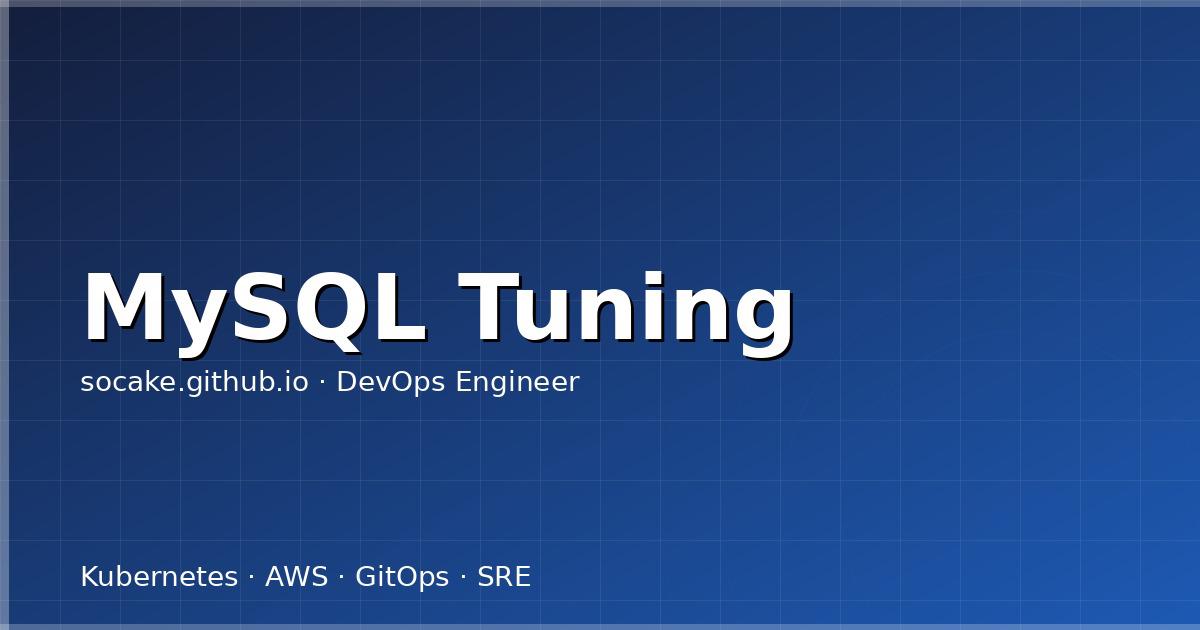 Featured image for MySQL 深度调优：从 Buffer Pool 到锁等待的生产手册