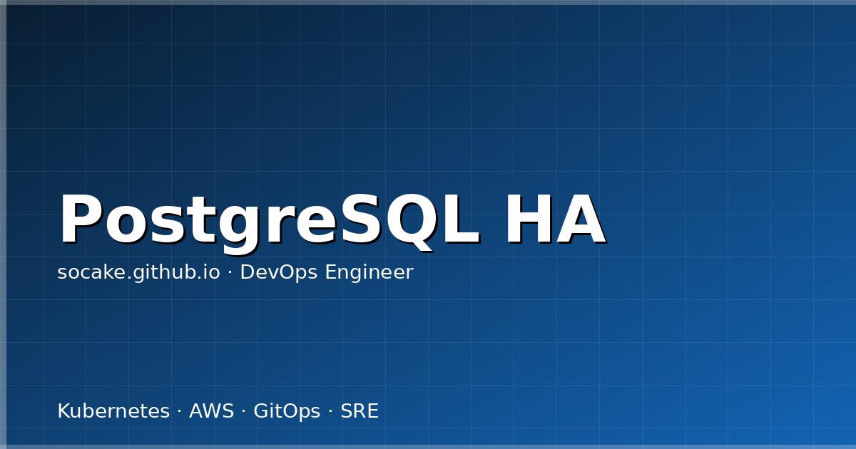 Featured image for PostgreSQL 高可用实战：Patroni + HAProxy + etcd 完整部署指南