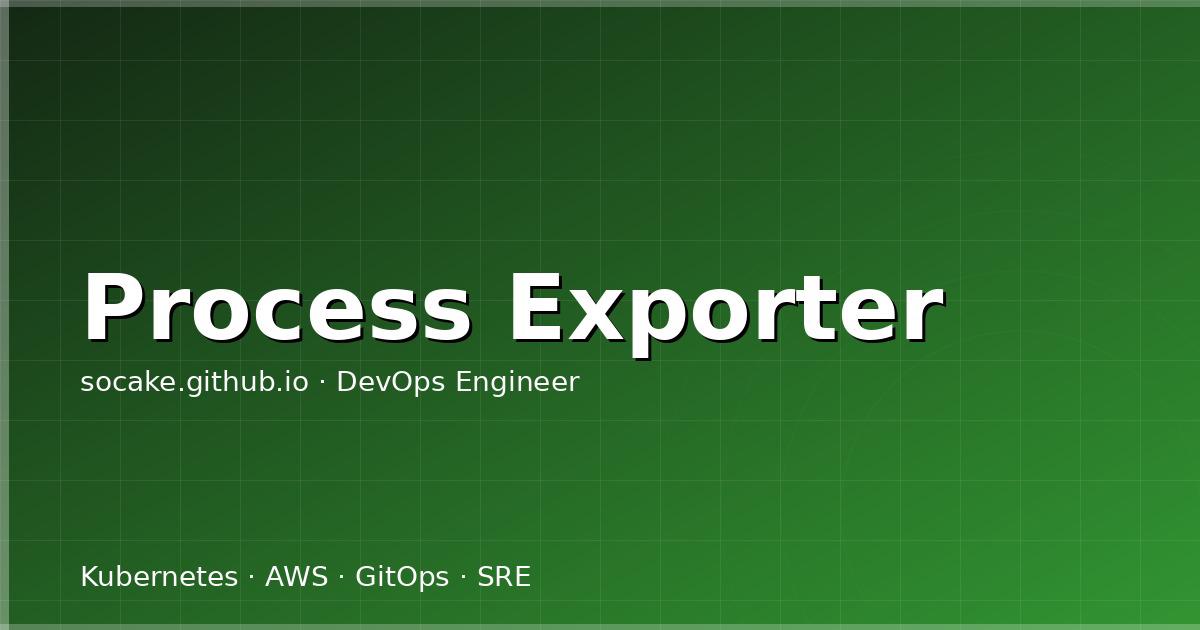 Featured image for Prometheus 进程监控：process-exporter 实战与告警配置